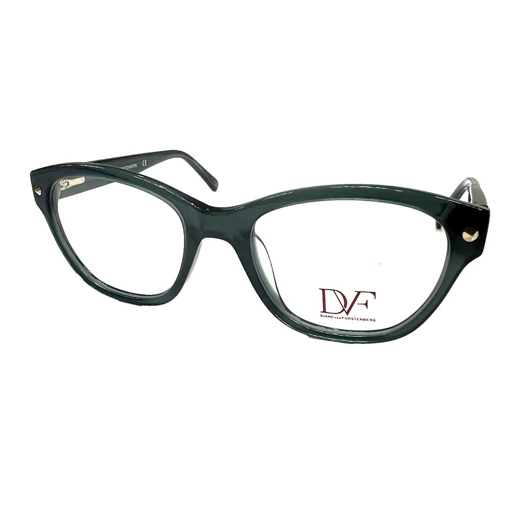 NEW Diane von Furstenberg DVF 5072 458 Glossy Green Eyeglasses Frames 50-19-135